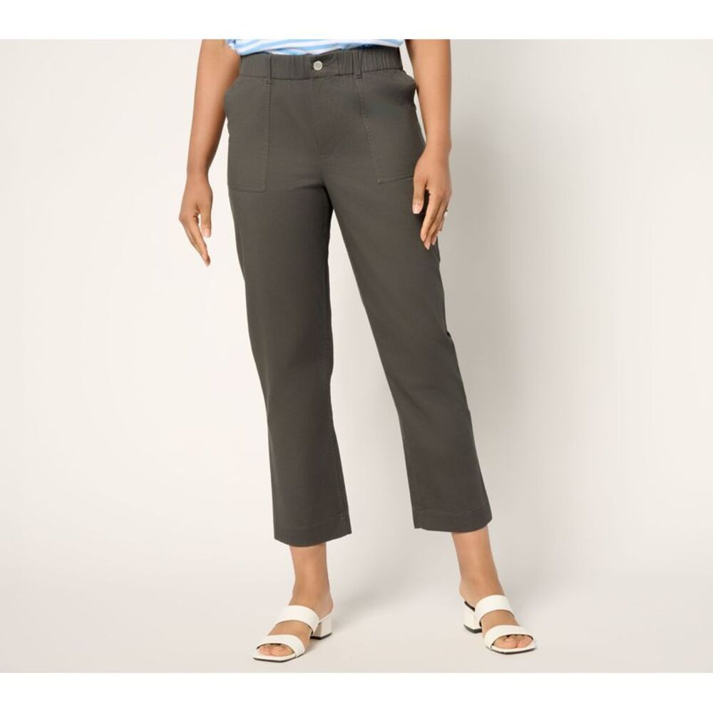 Joan Rivers Classics Collection Women's Petite Pants PL Signature Black